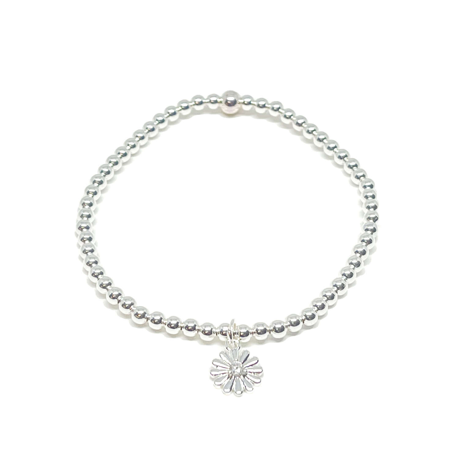 Freya Flower Bracelet - Silver