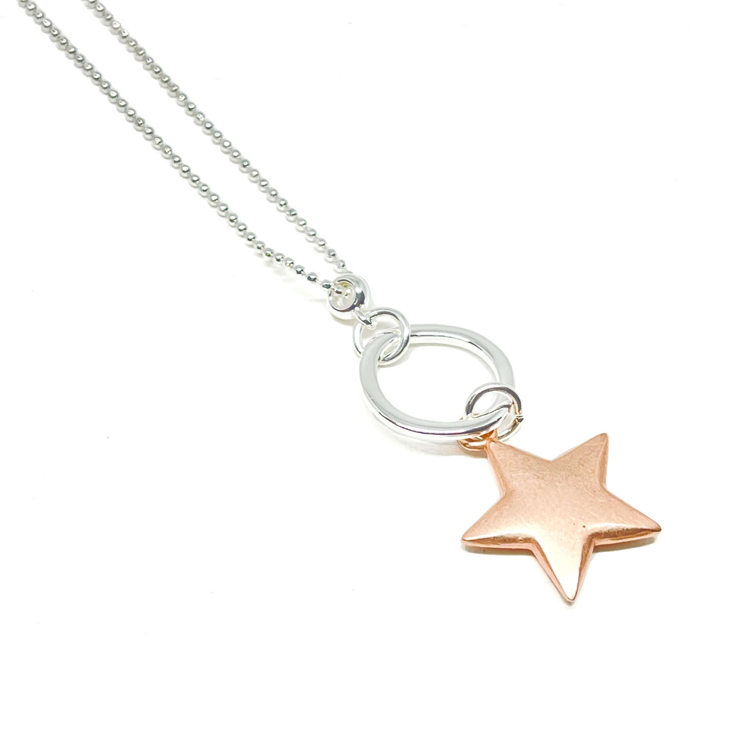 Athena Star Necklace - Rose Gold
