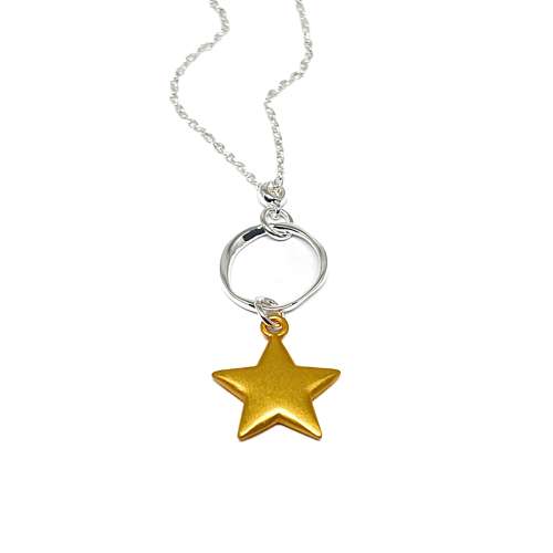Athena Star Necklace - Gold