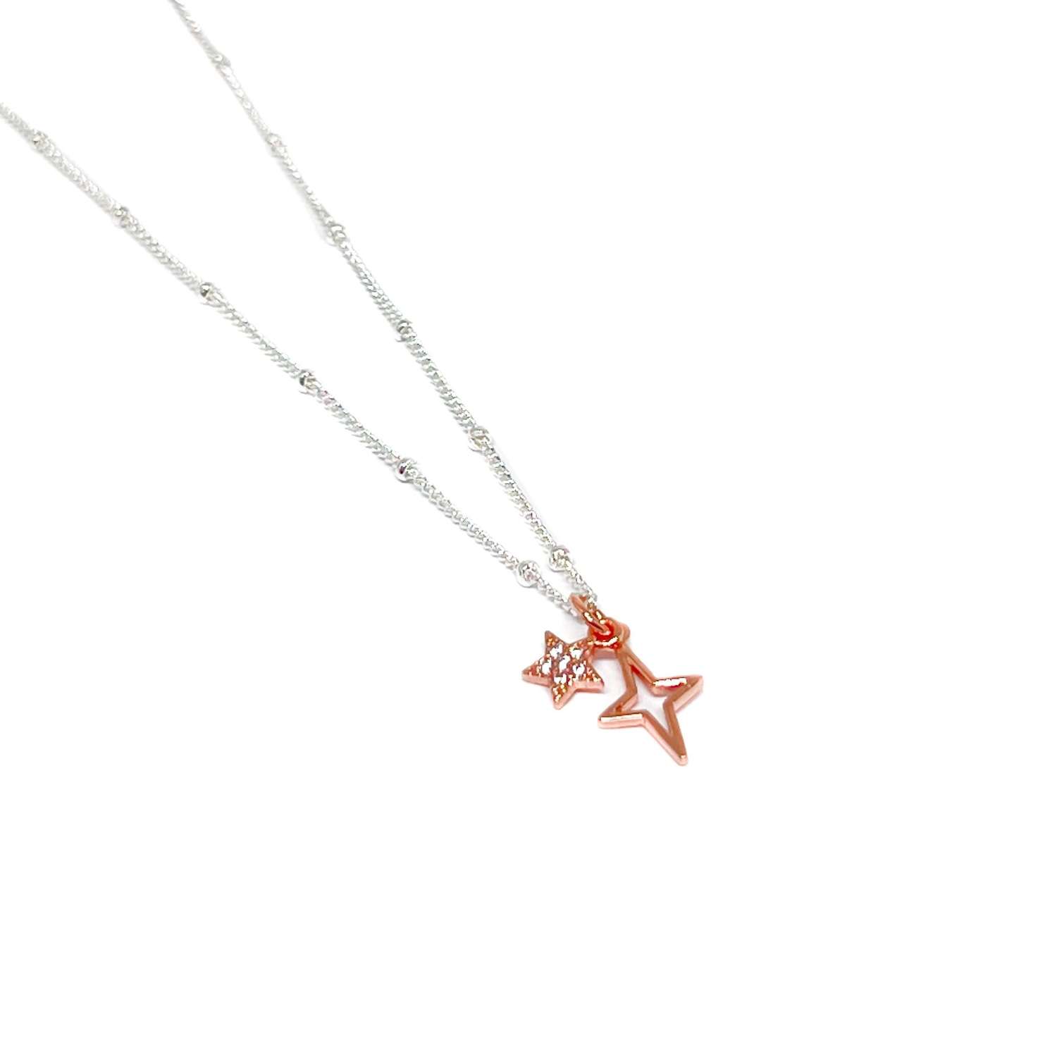 Astra Star Necklace - Rose Gold