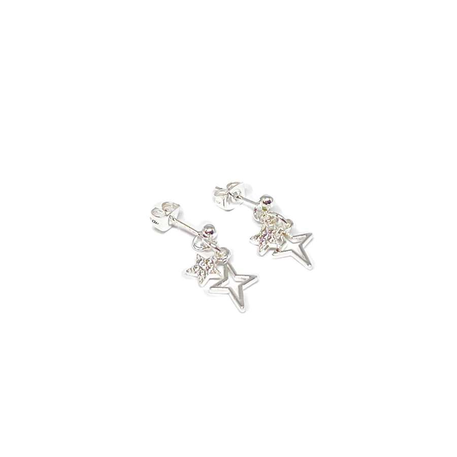 Astra Star Earrings - Silver
