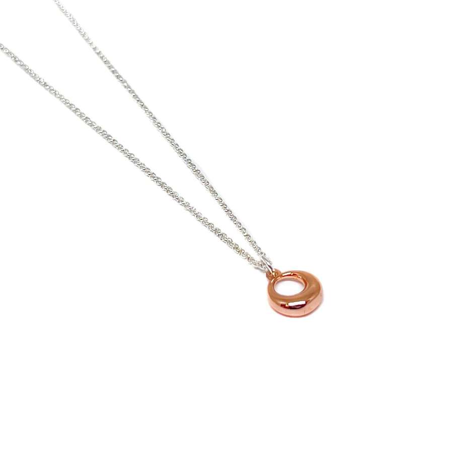 Demi Circle Necklace - Rose Gold