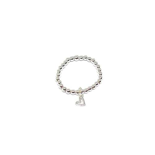 Rachel Open Heart Ring - Silver