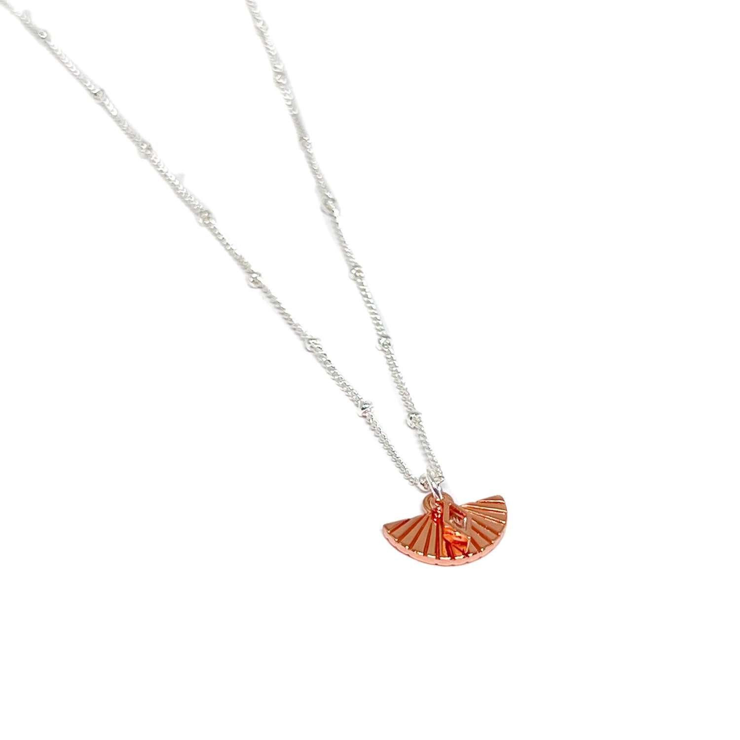 Ula Charm Necklace - Rose Gold