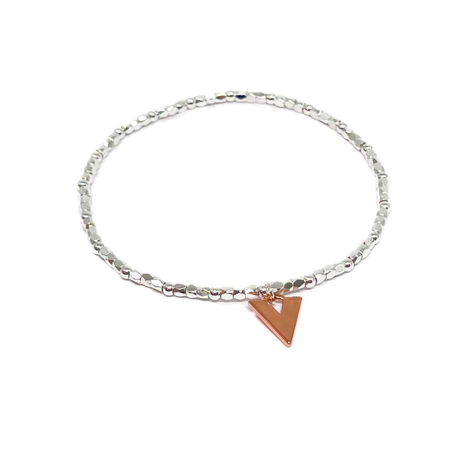 Remi Triangle Bracelet - Rose Gold