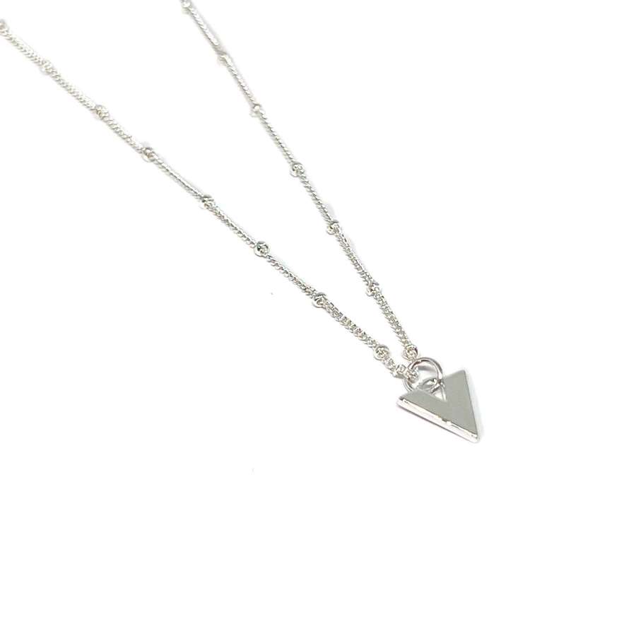 Remi Triangle Necklace - Silver