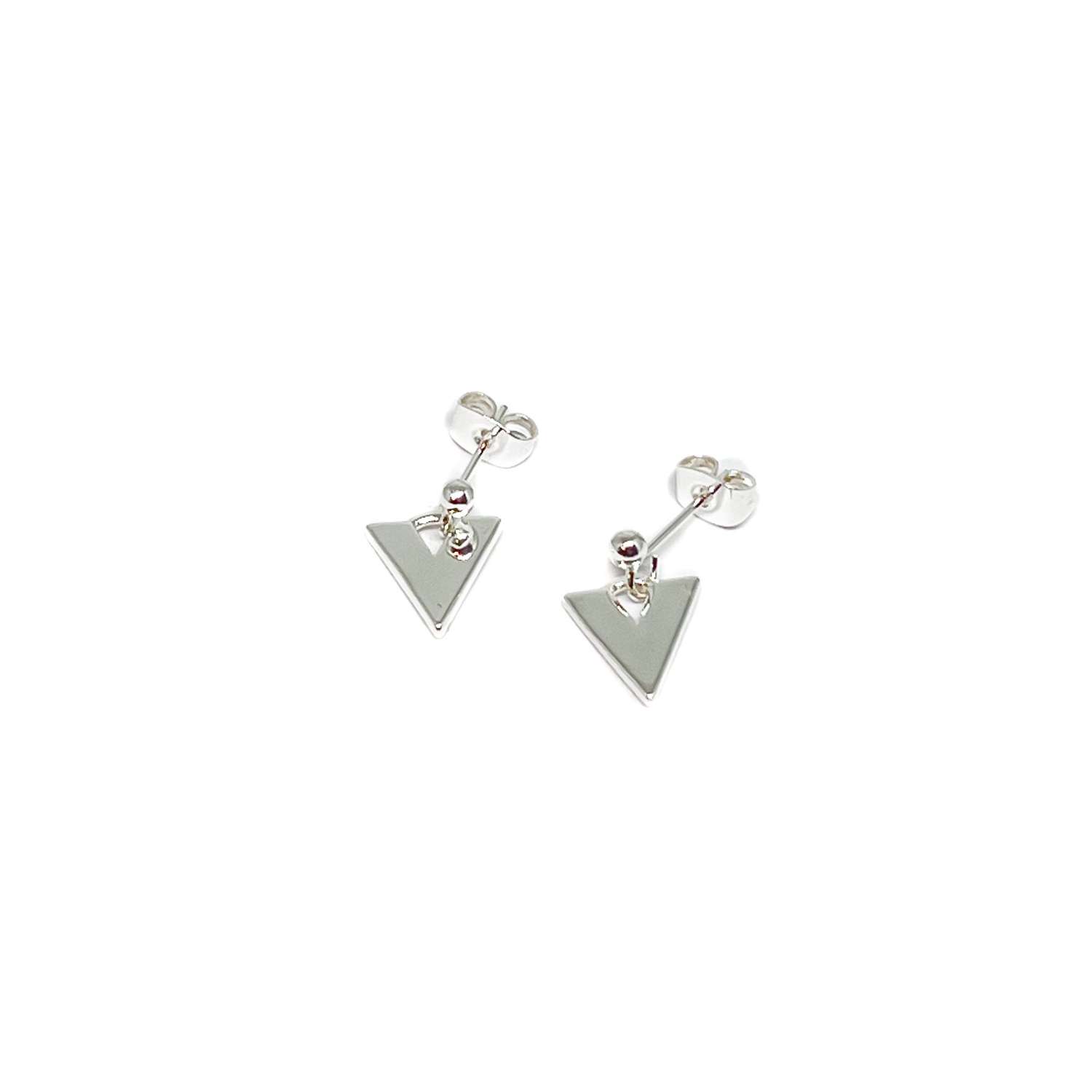 Remi Triangle Earrings - Silver