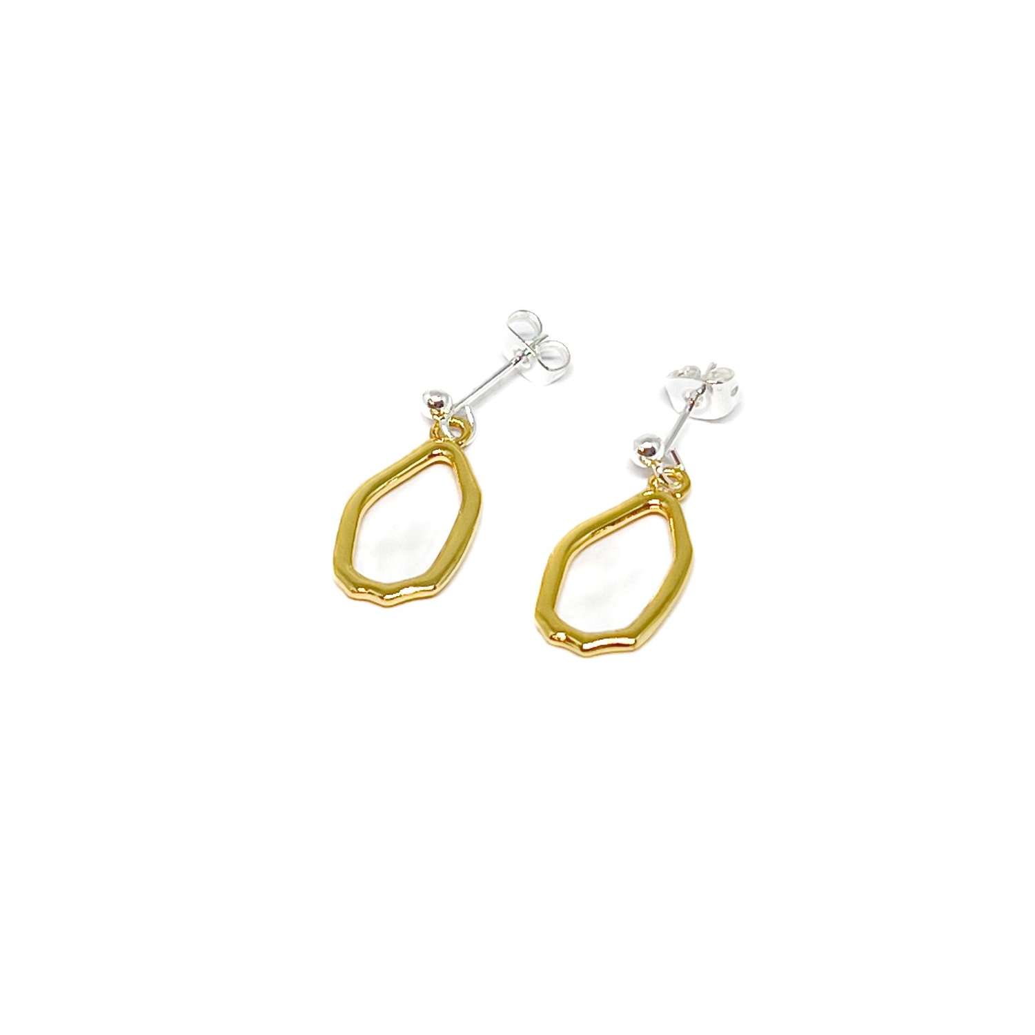 Olea Oval Earrings - Gold