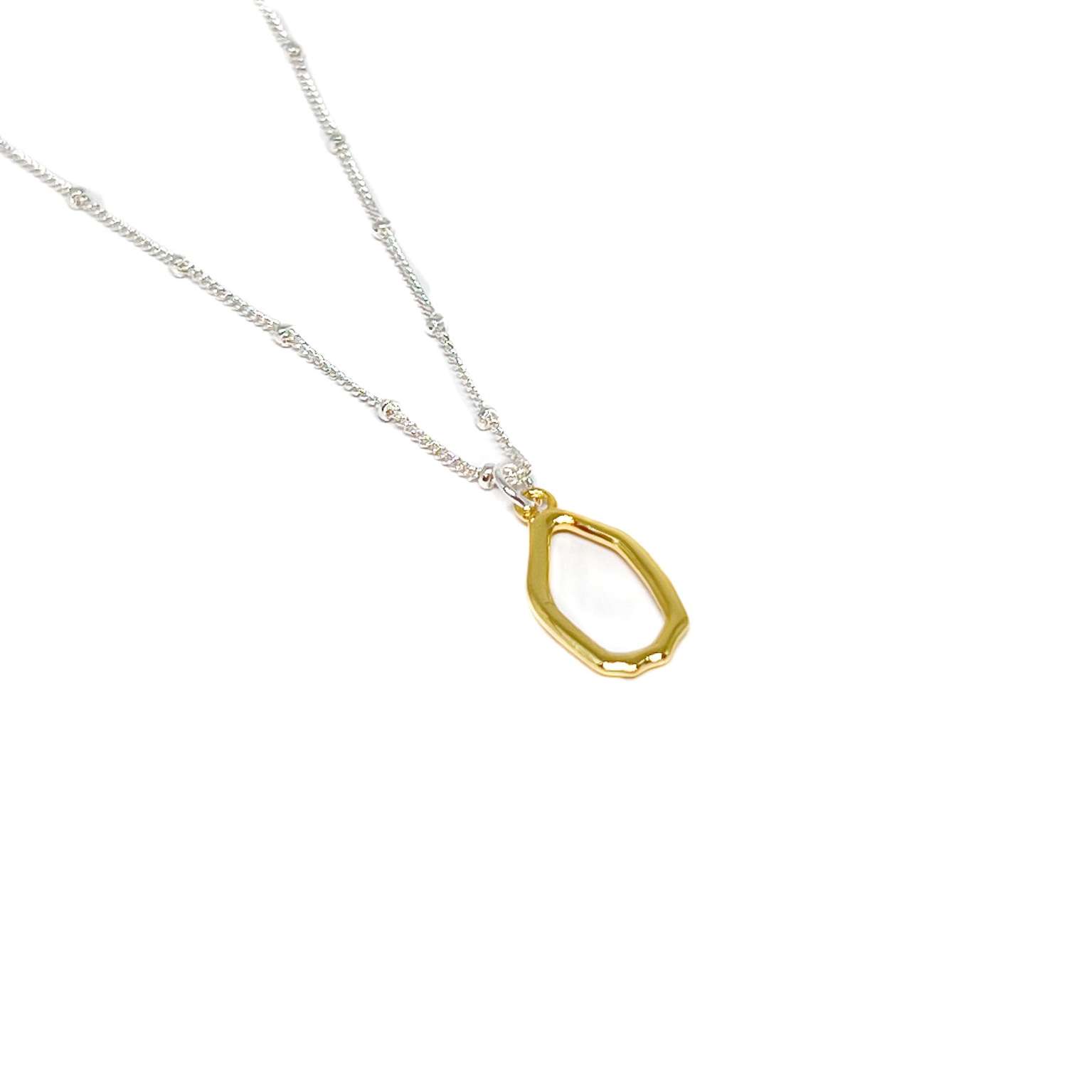 Olea Oval Necklace - Gold