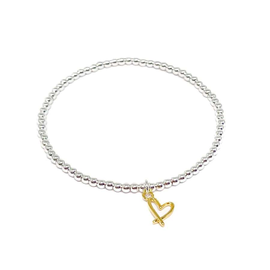 Cora Heart Bracelet - Gold