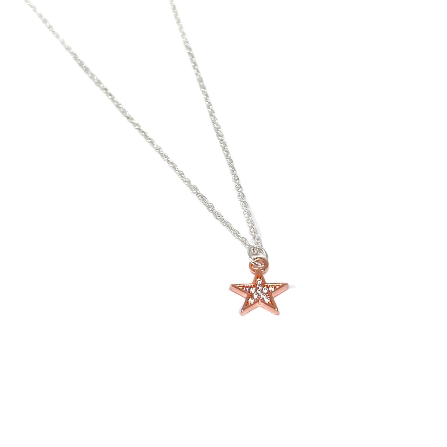 Astrid Star Necklace - Rose Gold