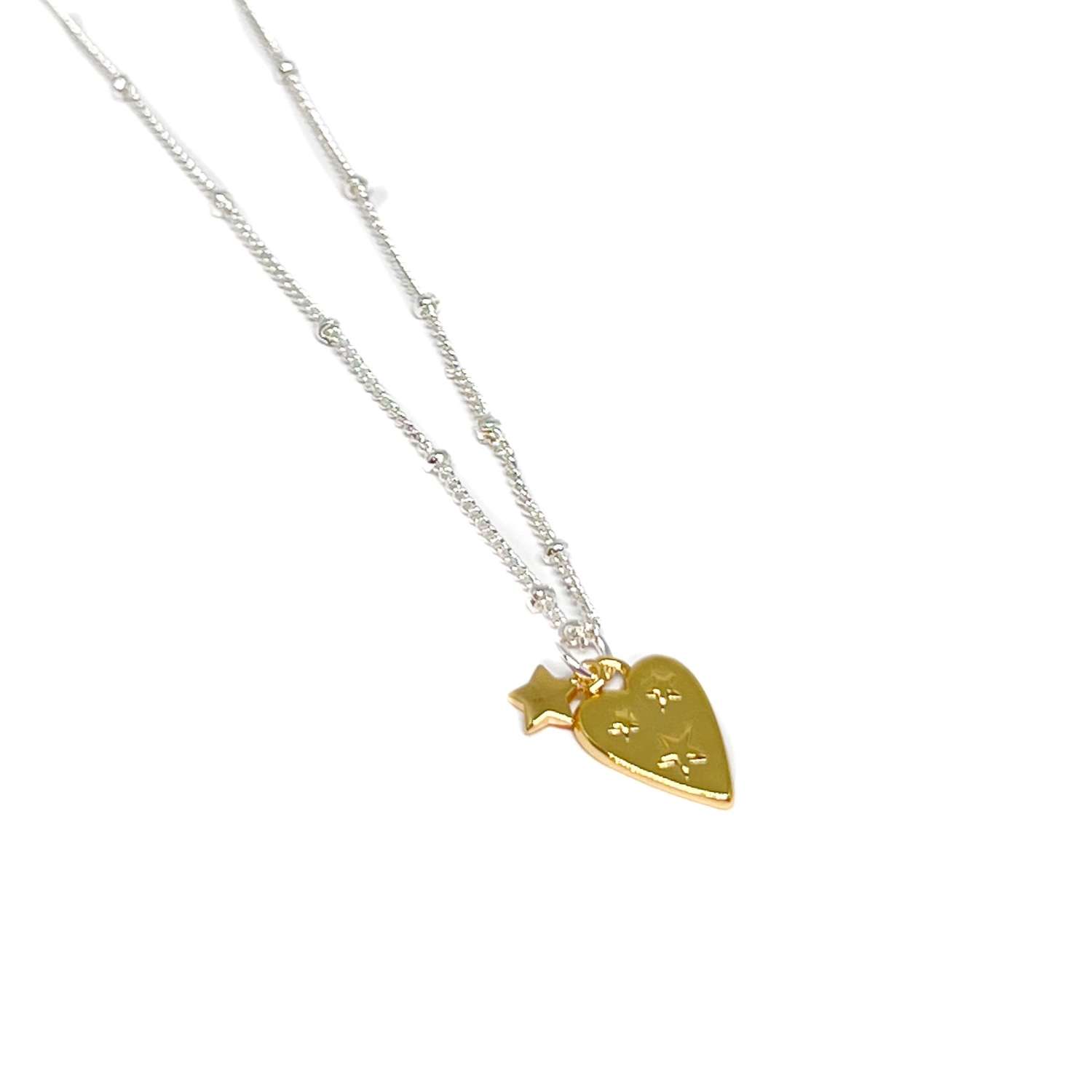 Nadia Heart Necklace - Gold
