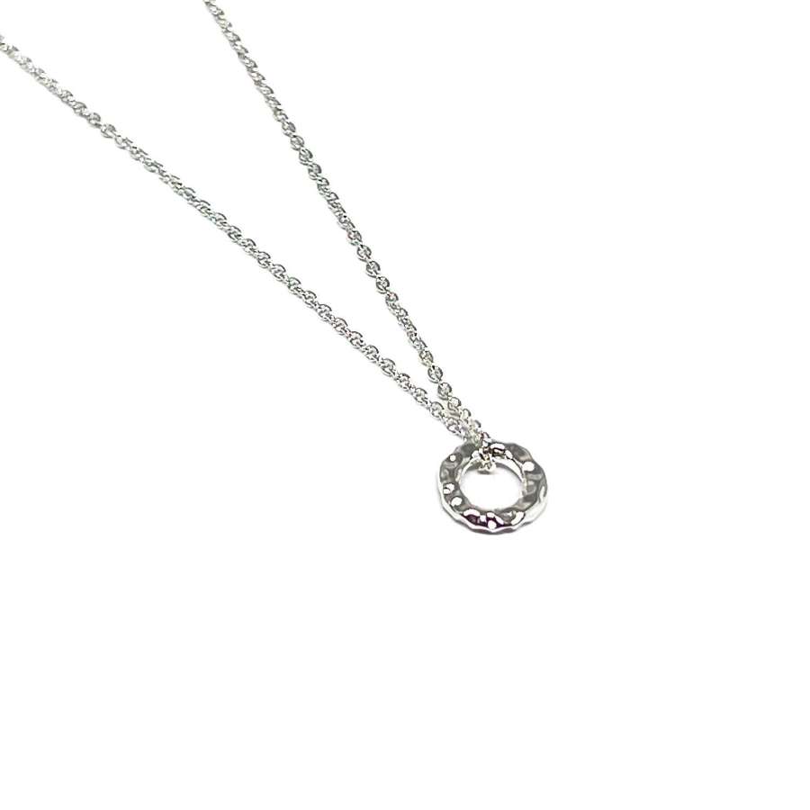 Blake Ring Necklace - Silver