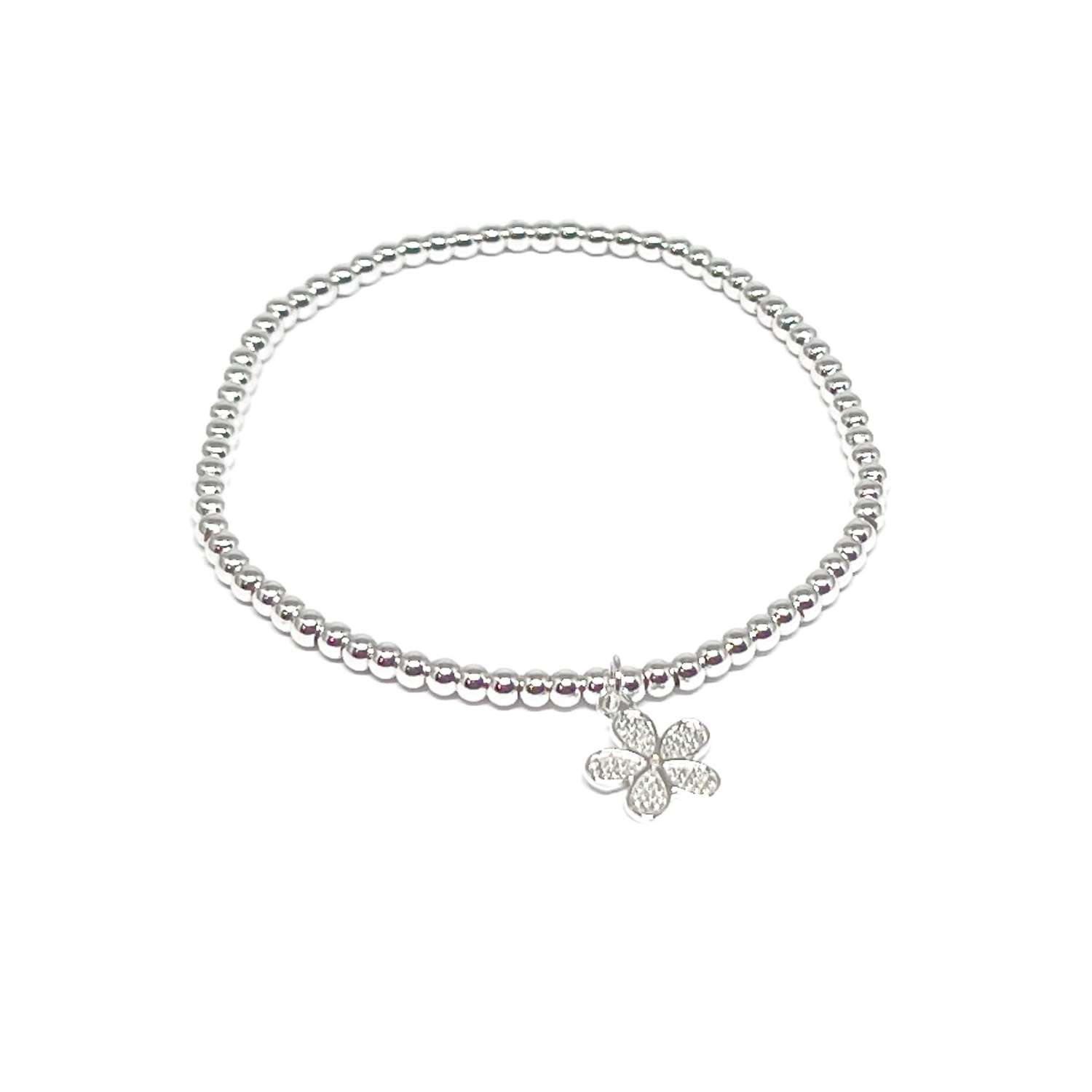 Eleanor Flower Bracelet - Silver