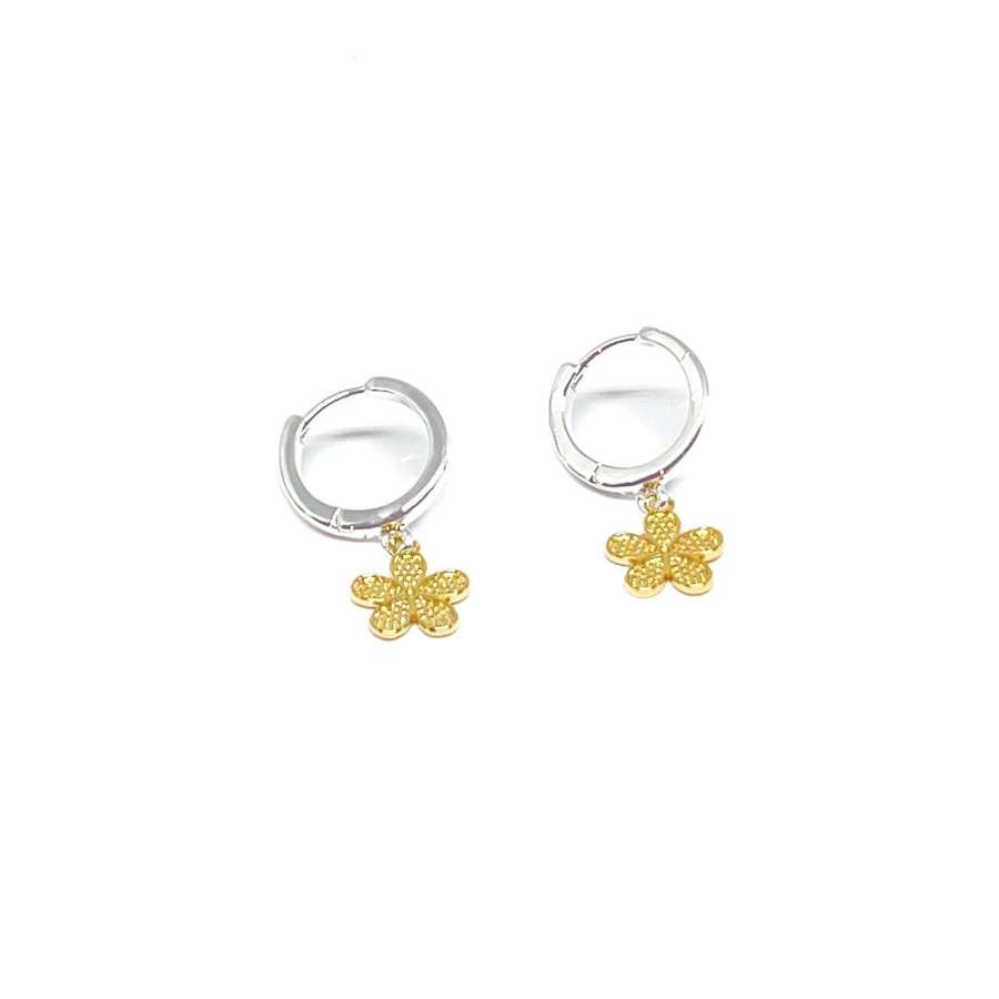 Eleanor Flower Earrings - Gold