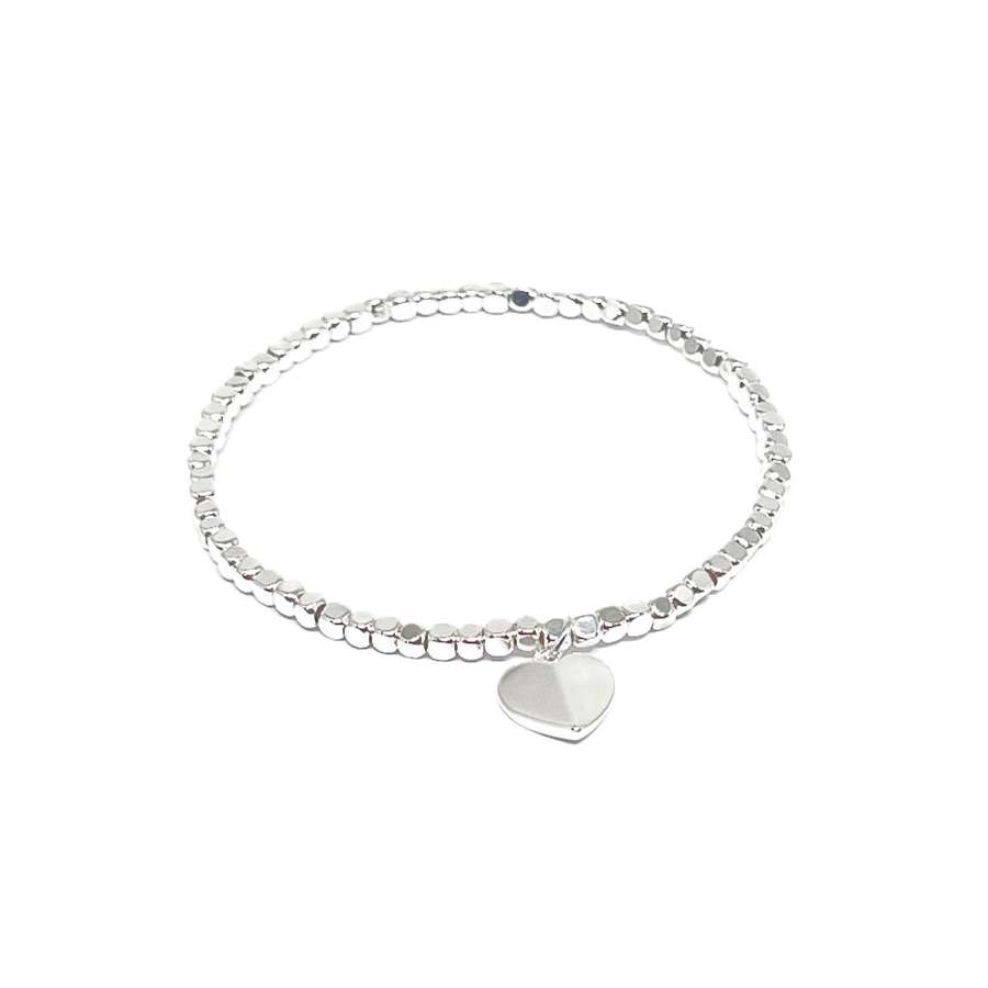 Hadley Heart Bracelet - Silver