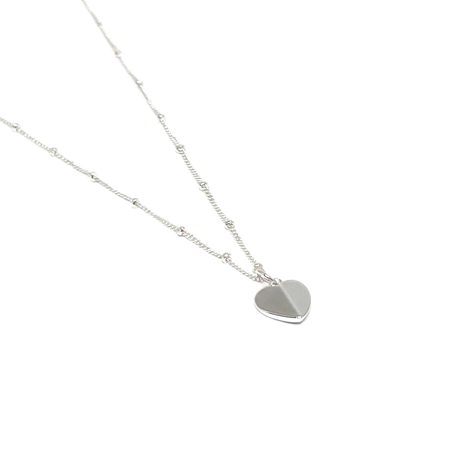 Hadley Heart Necklace - Silver