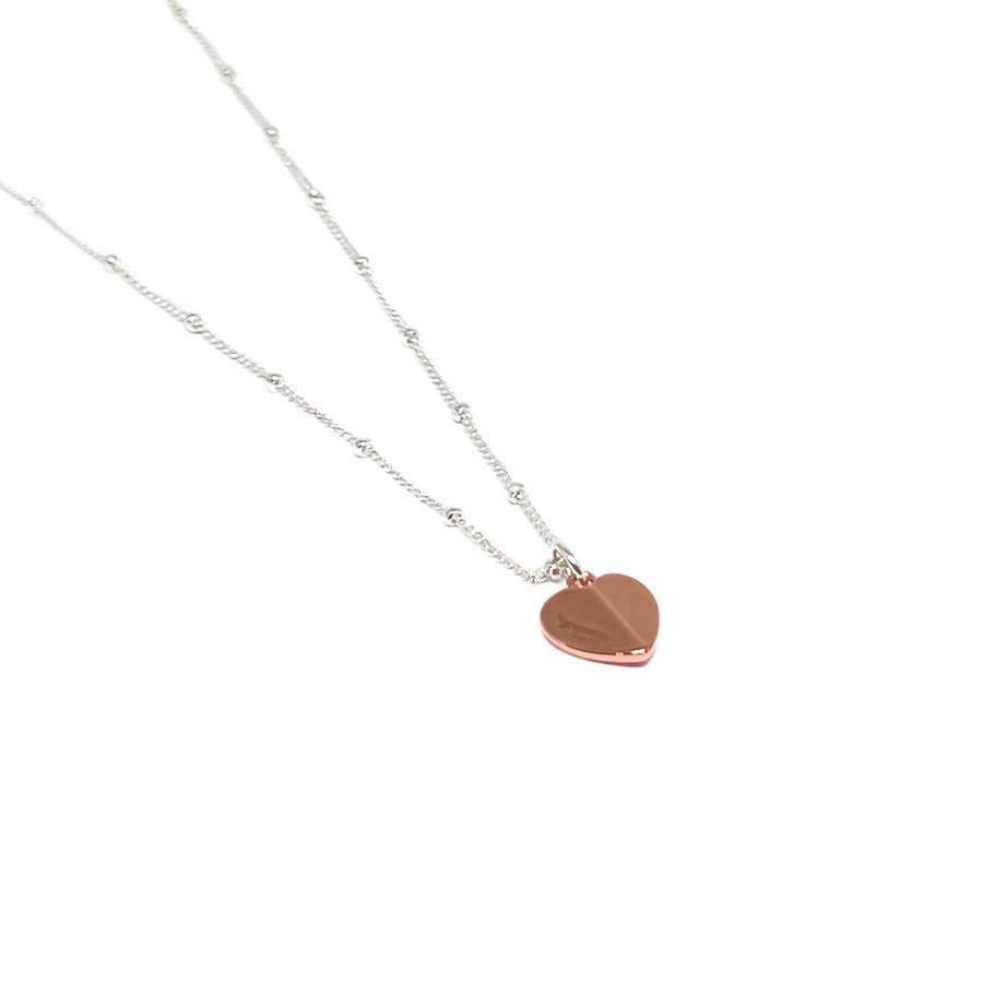 Hadley Heart Necklace - Rose Gold