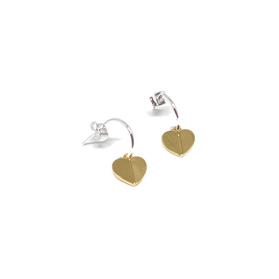 Hadley Heart Earrings - Gold
