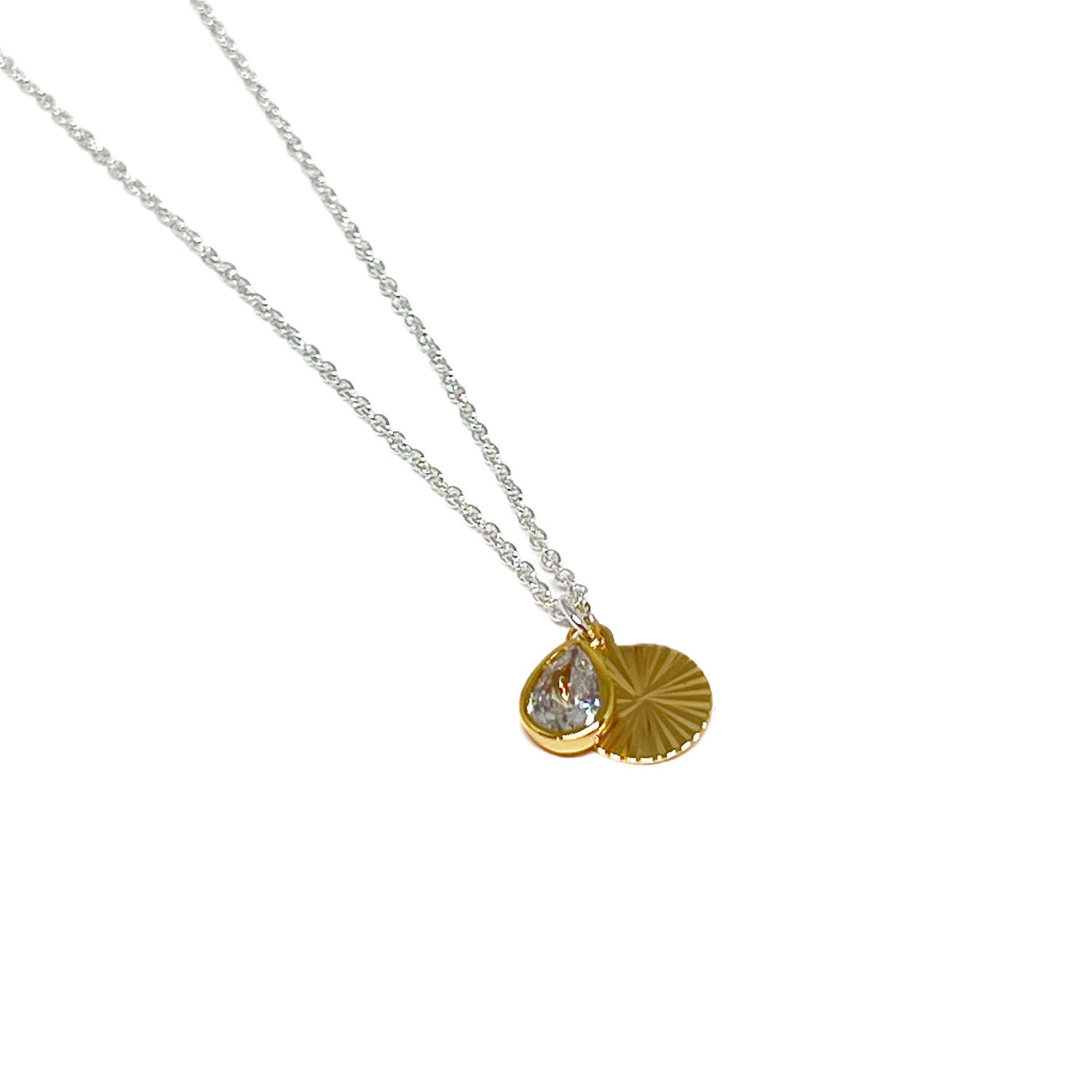 Dylan Disc Necklace - Gold
