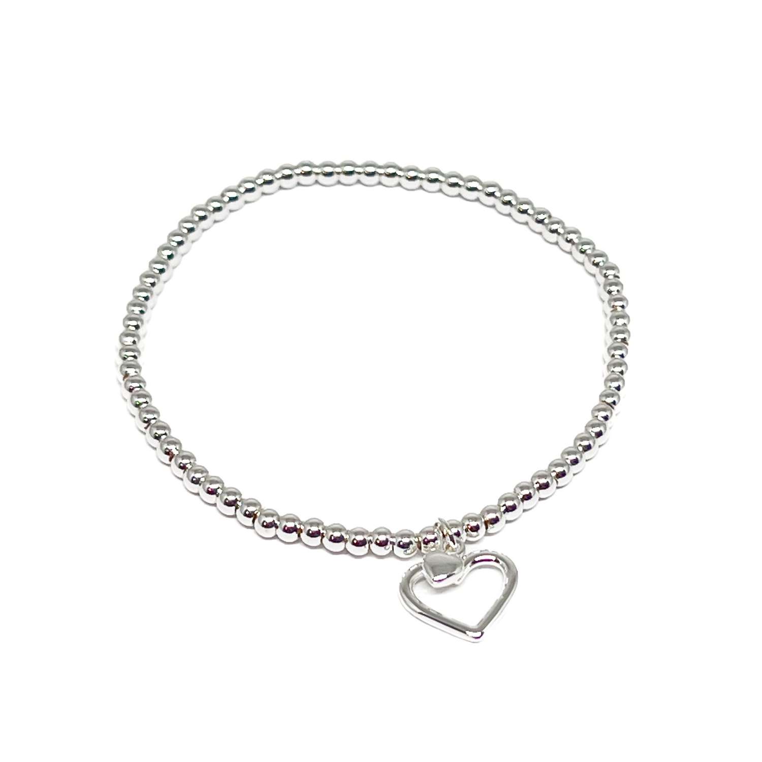 Alba Heart Bracelet - Silver