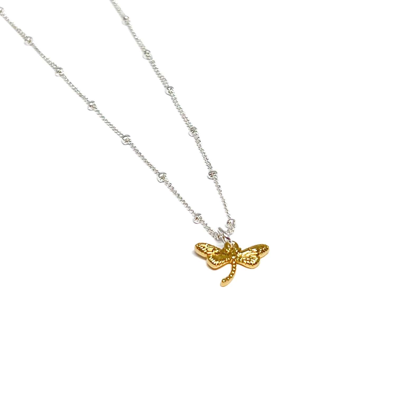 Sierra Dragonfly Necklace - Gold