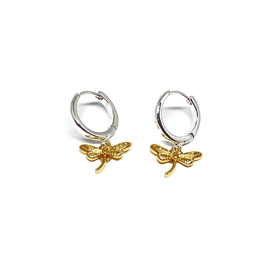 Sierra Dragonfly Earrings - Gold