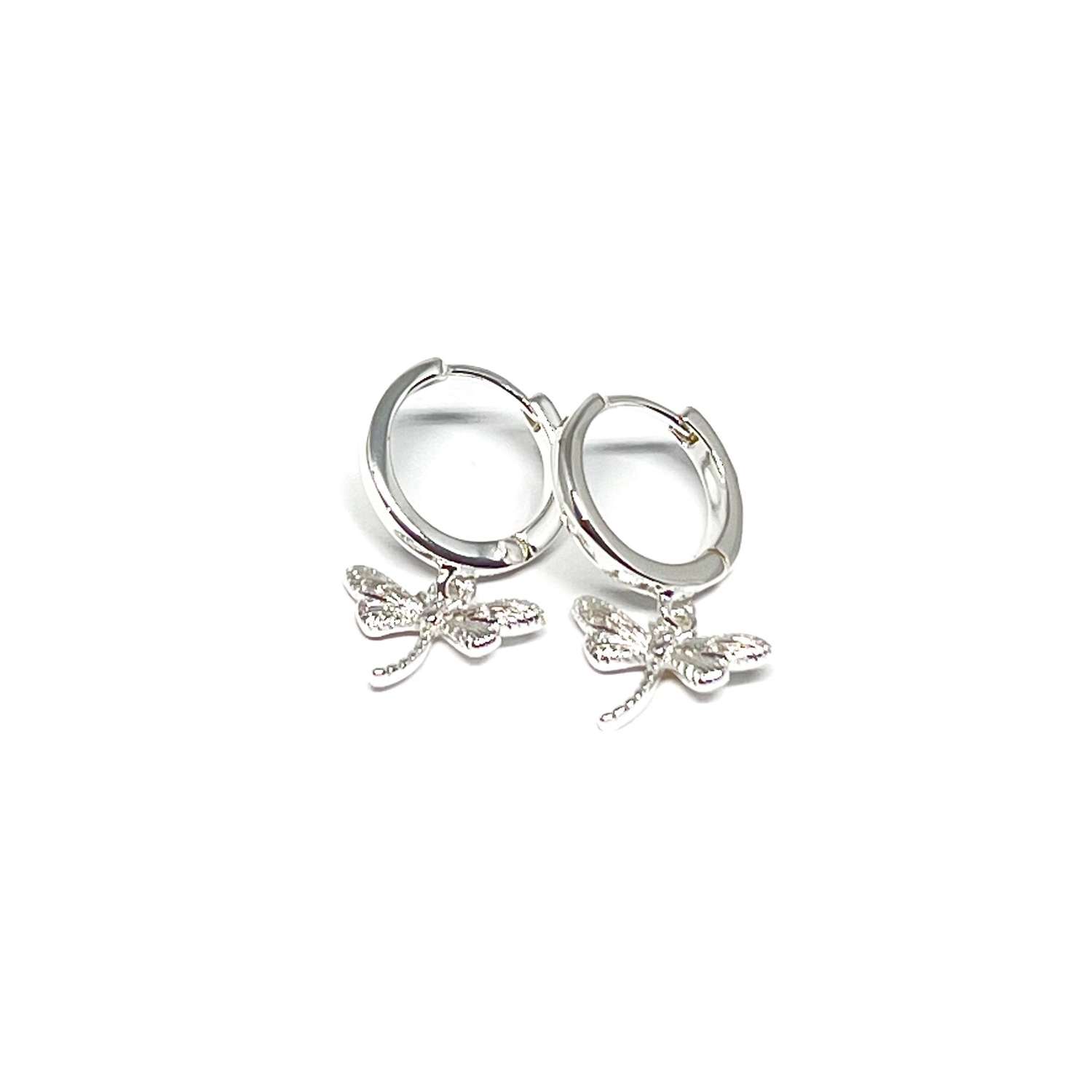 Sierra Dragonfly Earrings - Silver