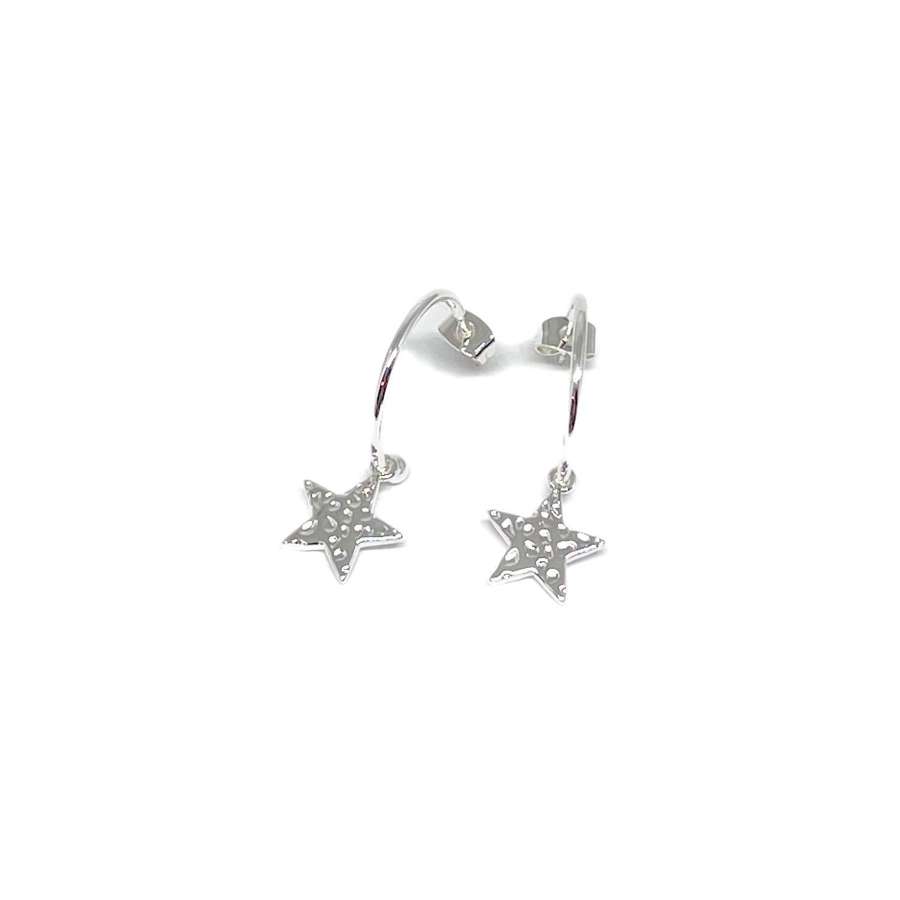 Piper Star Earrings - Silver