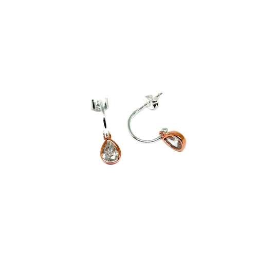 Perdita Diamond Earrings - Rose Gold