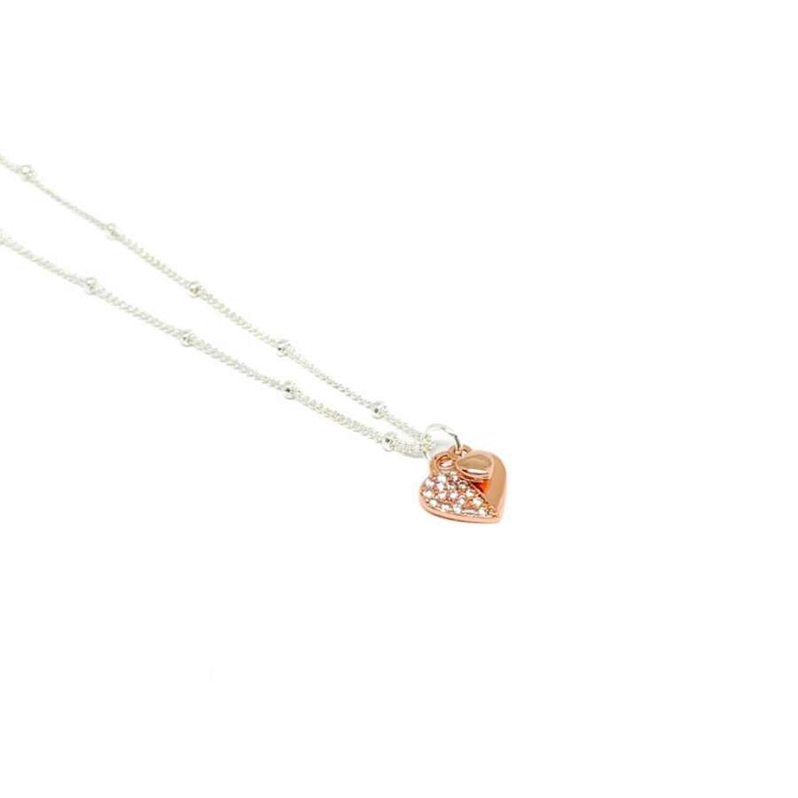 Wila Heart Necklace - Rose Gold