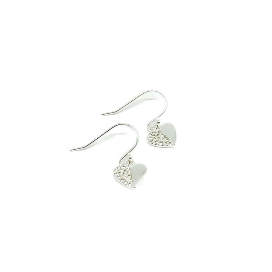 Wila Heart Earrings - Silver
