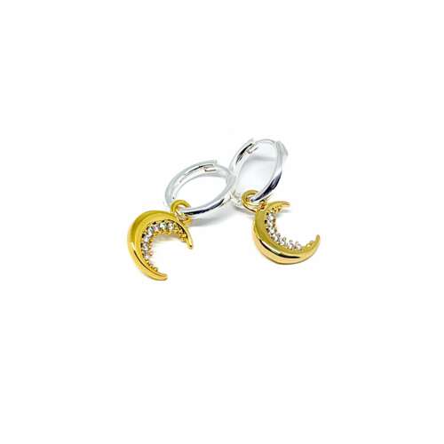Cosmina Moon Earrings - Gold