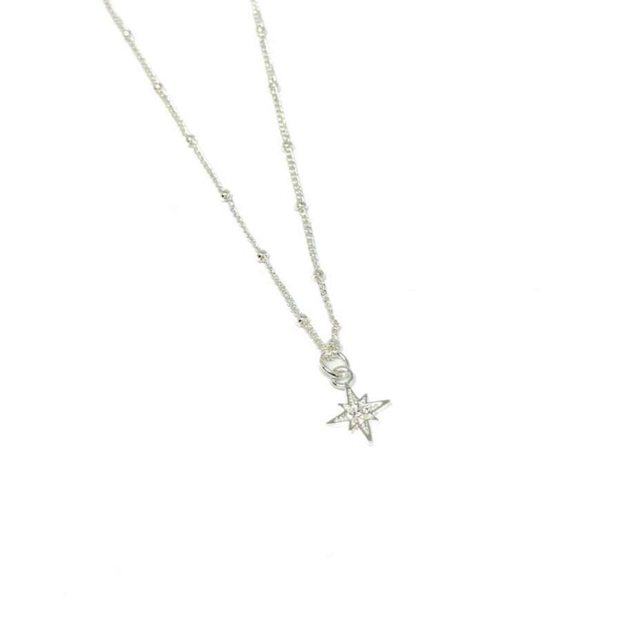 Trista Star Necklace - Silver
