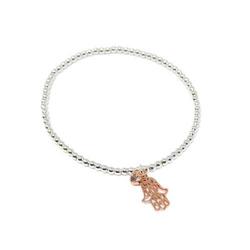 Ansel Hamsa Bracelet - Rose Gold