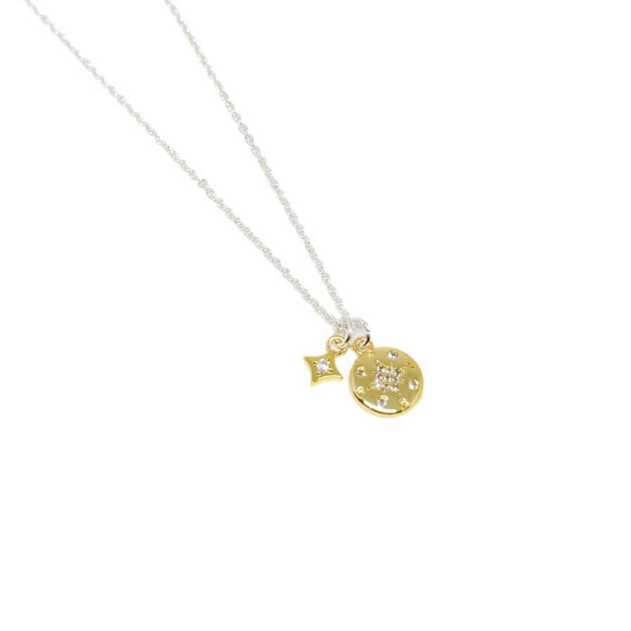 Vivia Compass Necklace - Gold