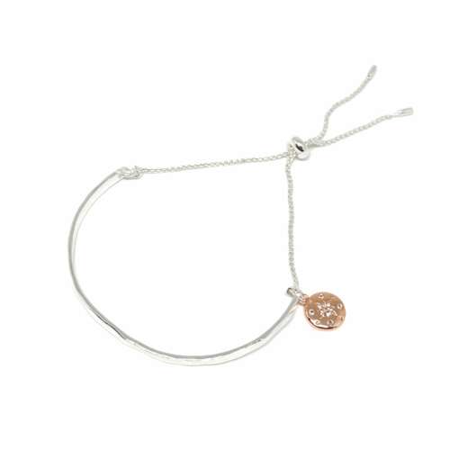 Vivia Compass Slider Bracelet - Rose Gold