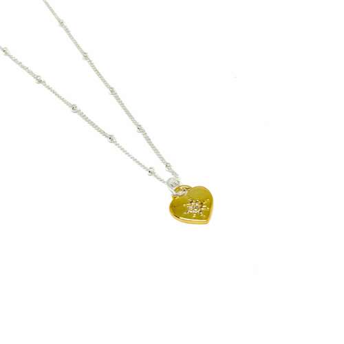 Marnie Heart Necklace - Silver