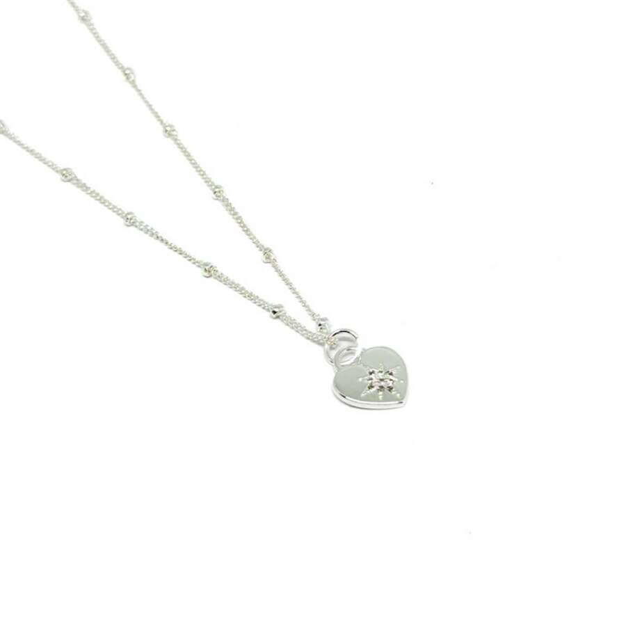 Marnie Heart Necklace - Silver