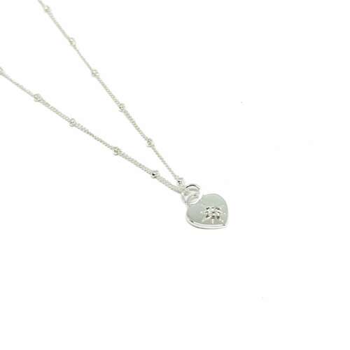 Marnie Heart Necklace - Silver