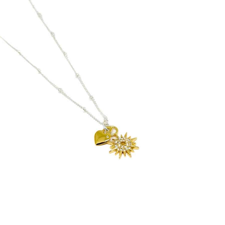 Iris Sun Necklace - Gold