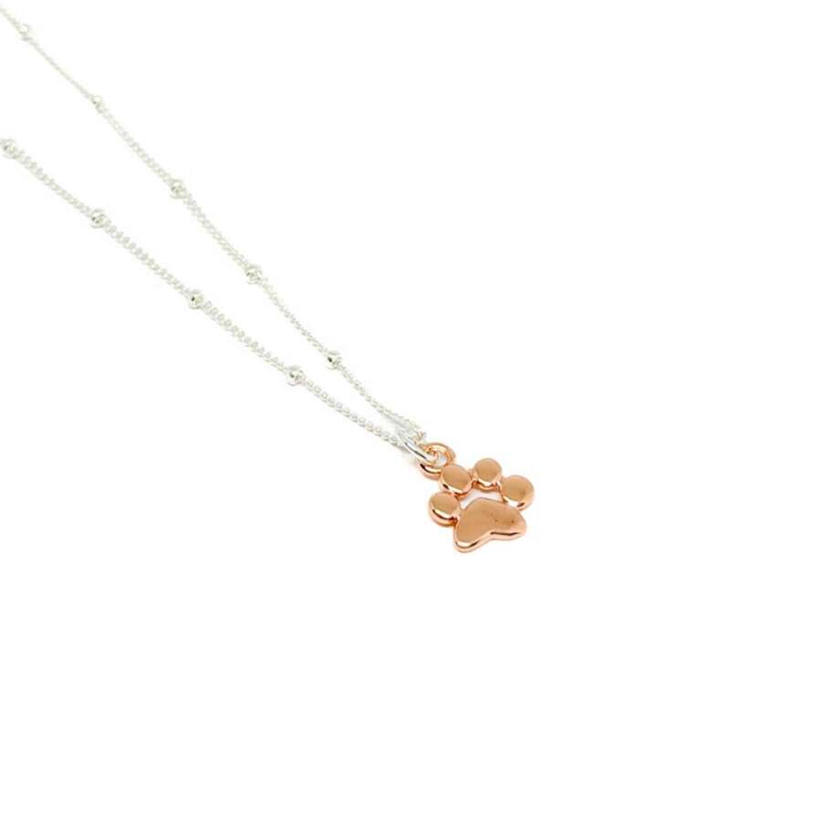 Paloma Paw Necklace - Rose Gold