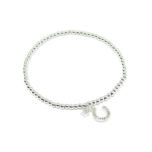 Farrah Horse Shoe Bracelet - Silver