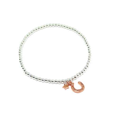 Farrah Horse Shoe Bracelet - Rose Gold