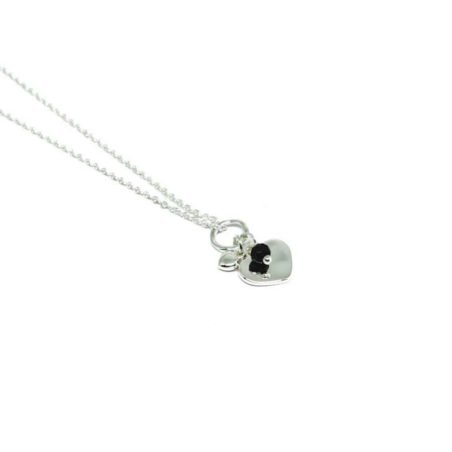 Tivoli Heart Necklace - Charcoal