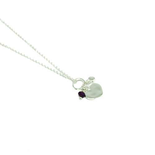 Tivoli Heart Necklace - Purple