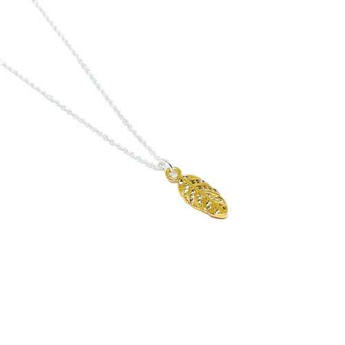 Lilou Feather Necklace - Gold
