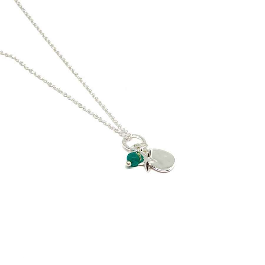 Tova Disc Necklace - Turquoise