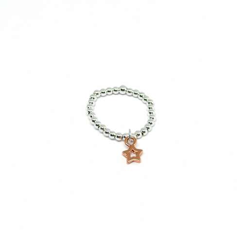 Rachel Open Star Ring - Rose Gold